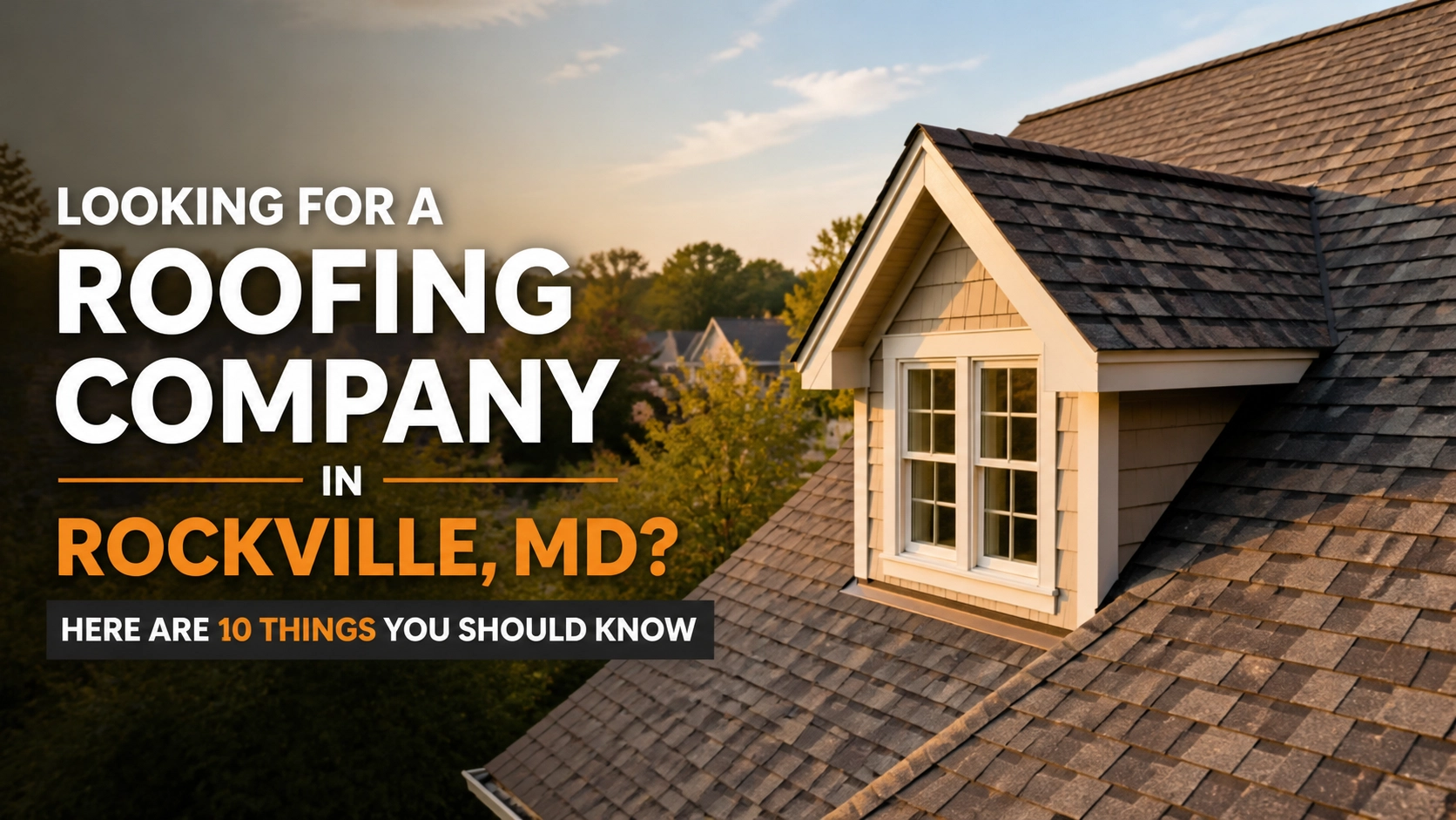 Looking For a Roofing Company in Rockville, MD? Here Are 10 Things You Should Know